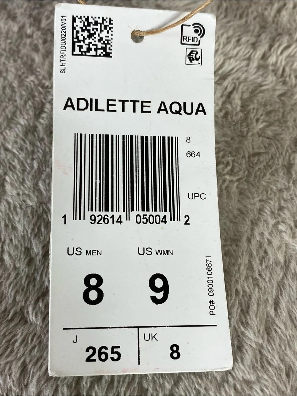 Adidas Adilette Aqua Slide Sandals Women 9 Men 8 White Gold Slip On Water NEW‎